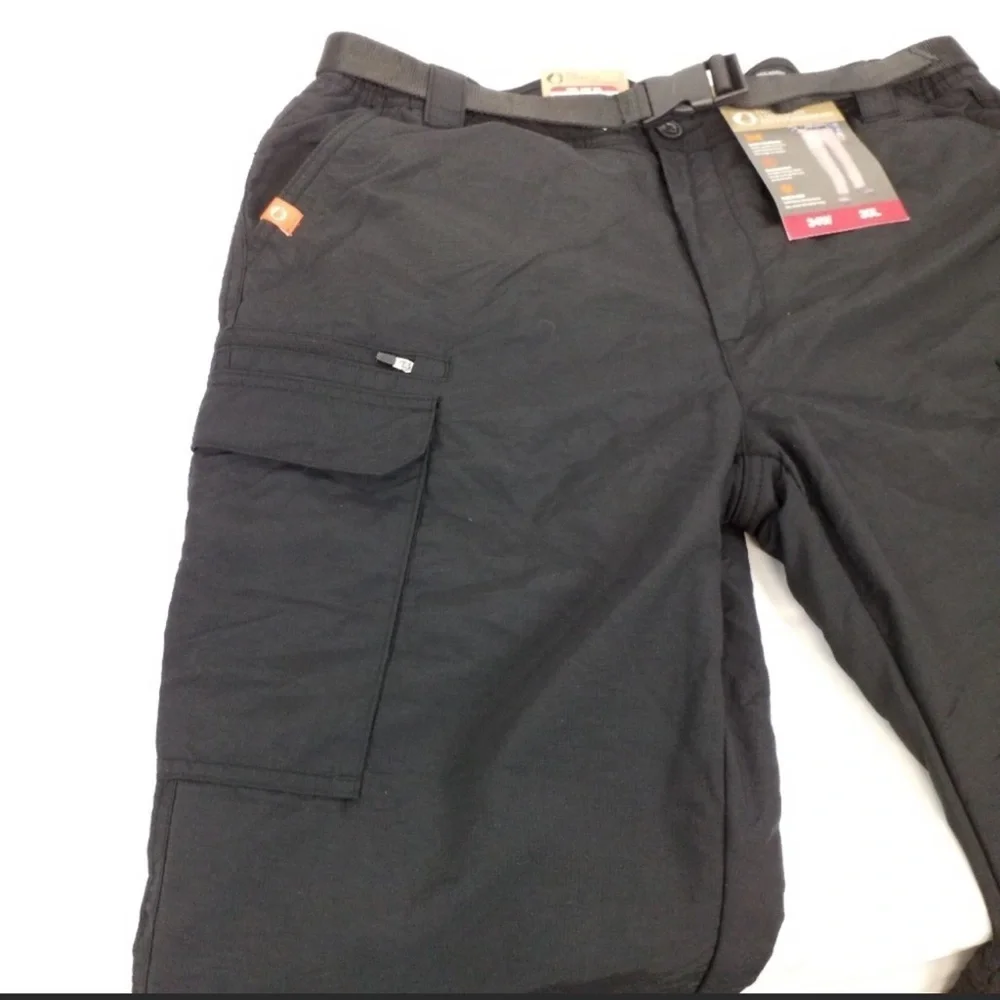 The American Outdoorsman Men's Durable Ripstop Fleeced Lined Pants w/ Belt 010.